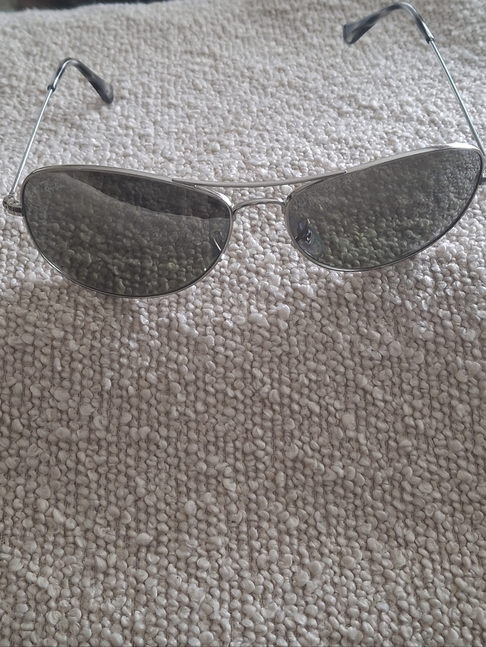Ray ban Metal Chromance Aviator Unisex Sunglases Silver Polarized